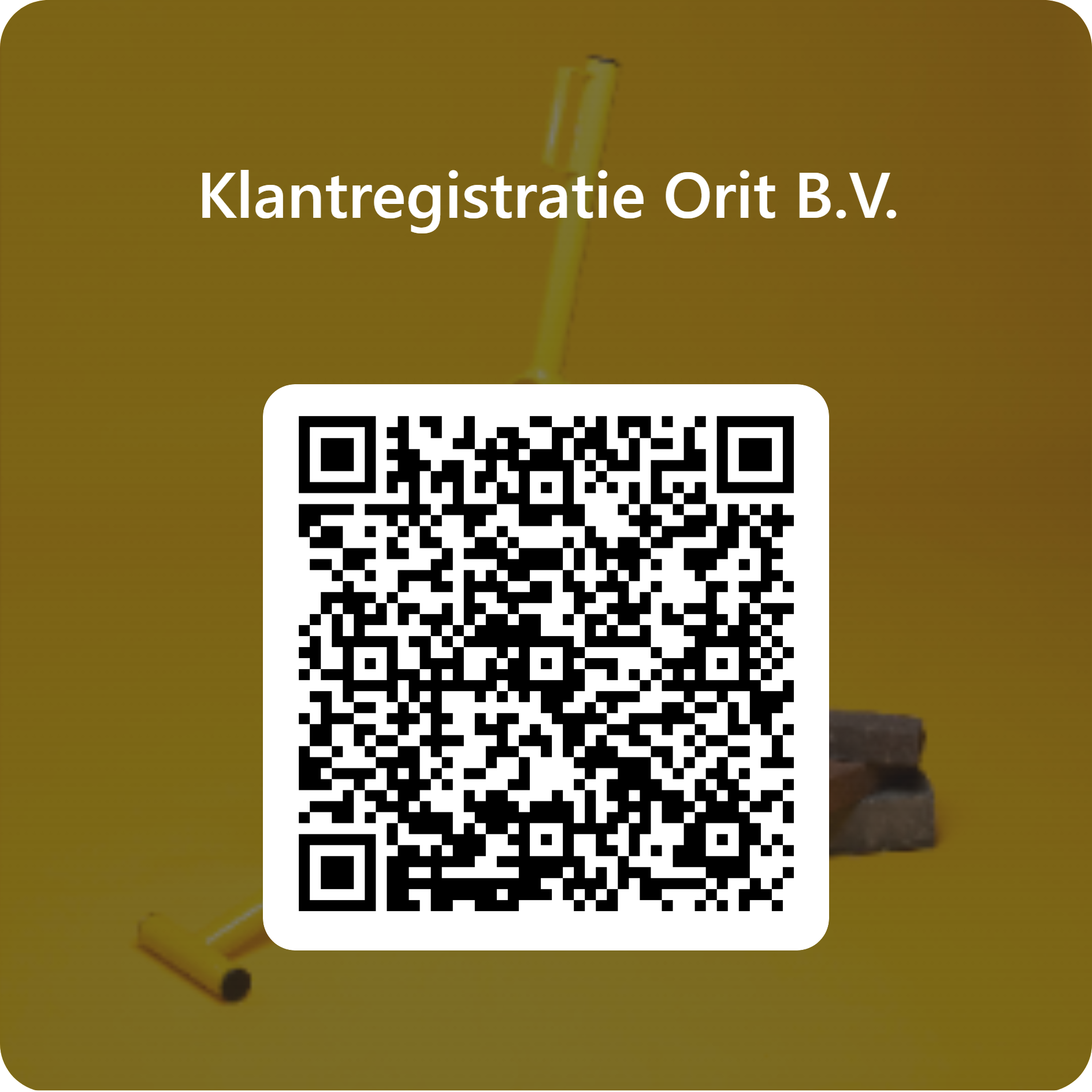 QR code for Orit customer registration